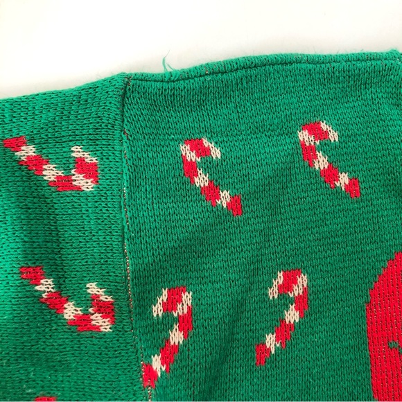 Vintage Nutcracker Green Teddy Bear Santa Patterned Christmas Sweater Size 24W - Picture 12 of 13